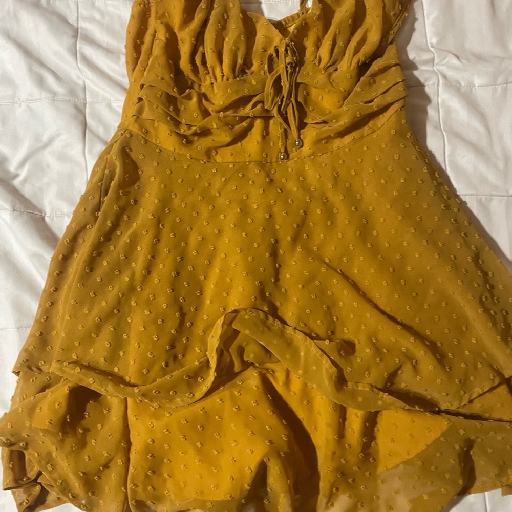 Mustard Yellow Sleeveless Dress